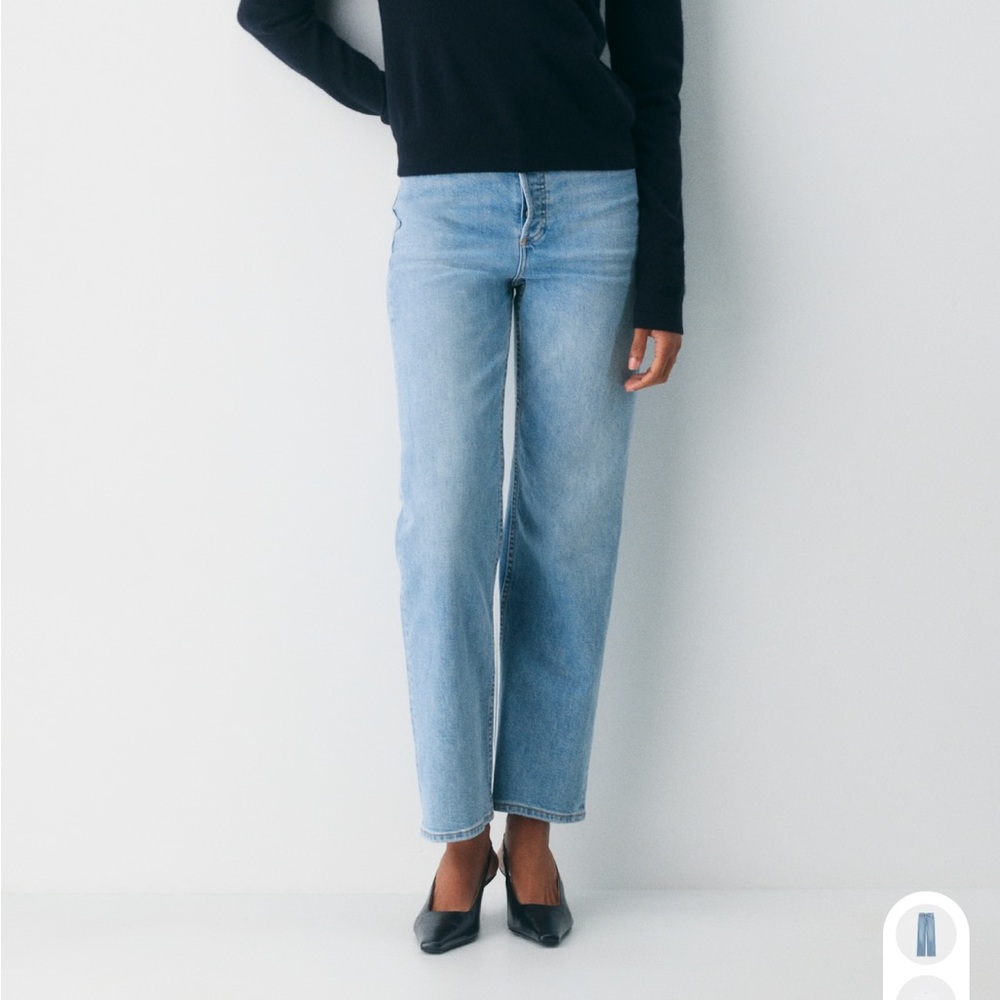 Denim Forum The Arlo Hi-Rise Straight Jeans - 7 Yrs Bleu Taboo